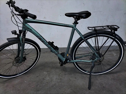 Trekkingrad grau federgabel - grau,