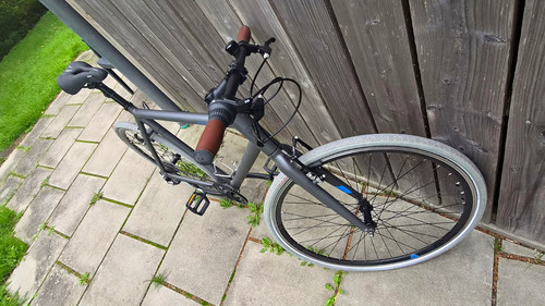 3bf city bike grau flat - city, bar